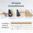 Encase Solid Wood Mantel Shelf for Electric Fireplaces-104561487-98240163