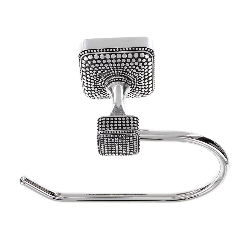 Tiziano Wall Mounted Toilet Paper Holder, Antique Silver