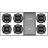 ILVE Majestic II Series 48 inch Dual Fuel Range with 8 Sealed Burners, Griddle (Glass Door)-48279800-48279785