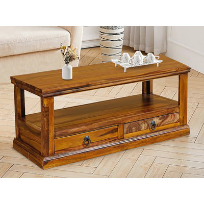 Erickson Solid Wood Enclosed Coffee Table with Storage