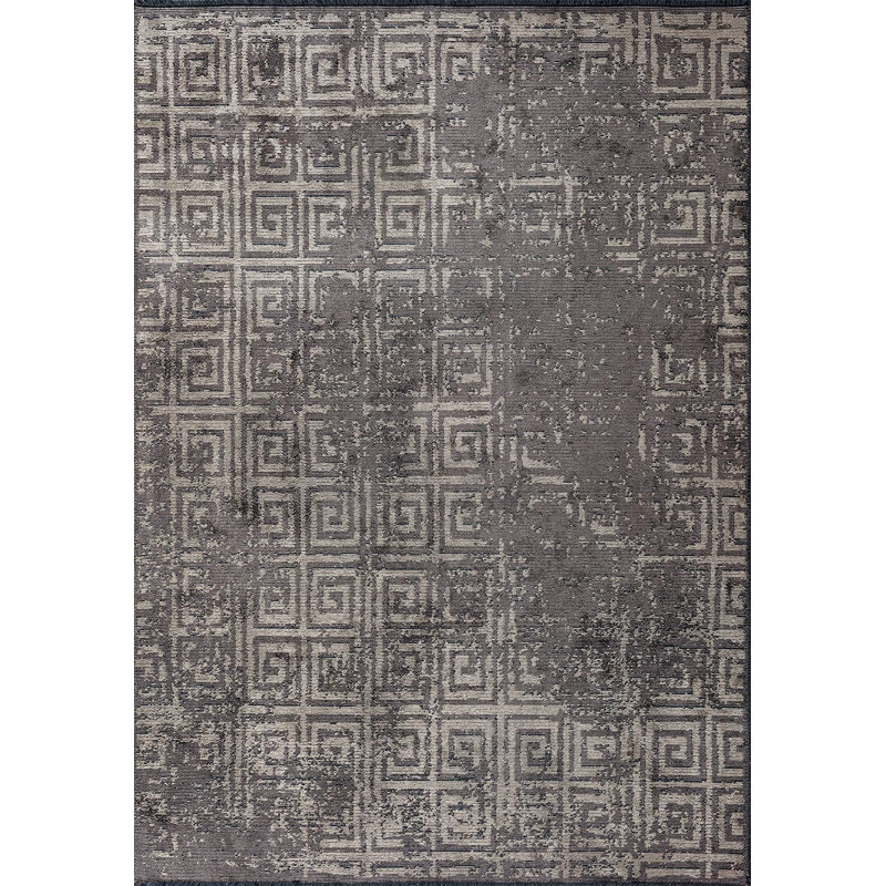 Labyrinthe contemporain délavé, Carré 9 pi