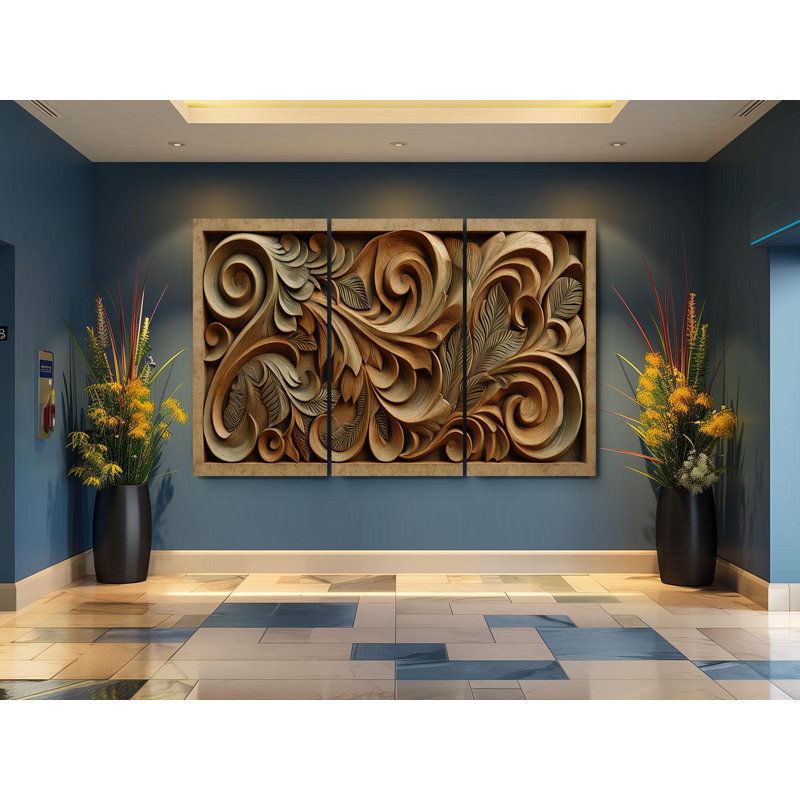 Reproduction d'art sur toile 3 pièces, 12 po x 18 po chacune (3 pièces) (36 po x 18 po), TOILE LAMINÉE