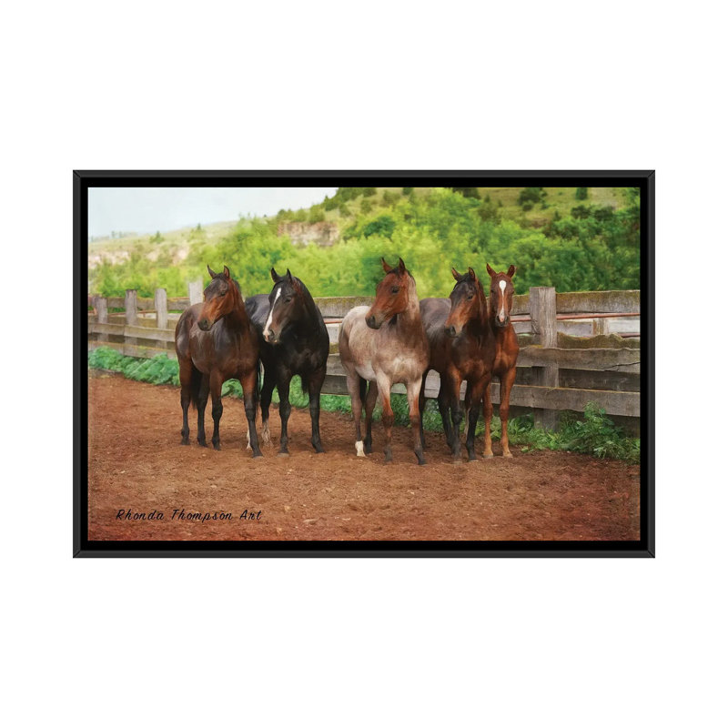 Band Of Brothers by Rhonda Thompson - Floater Frame Print on Canvas, Black Floater Frame, 101.6 cm H x 66.04 cm W