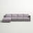 Canapé modulaire d'extérieur réversible en osier de 122 po avec coussins Moonachie