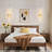 31.5" Gold Modern LED Wall Sconce - Dimmable 5-Color Adjustable Light Fixture With Acrylic Shade, Hardwired, For Bedroom, Hallway, Entryway Lighting-1338880369-1338880371