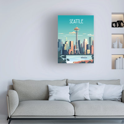 Bolog Omar Escalante City Sights Seattle Canvas Wall Art