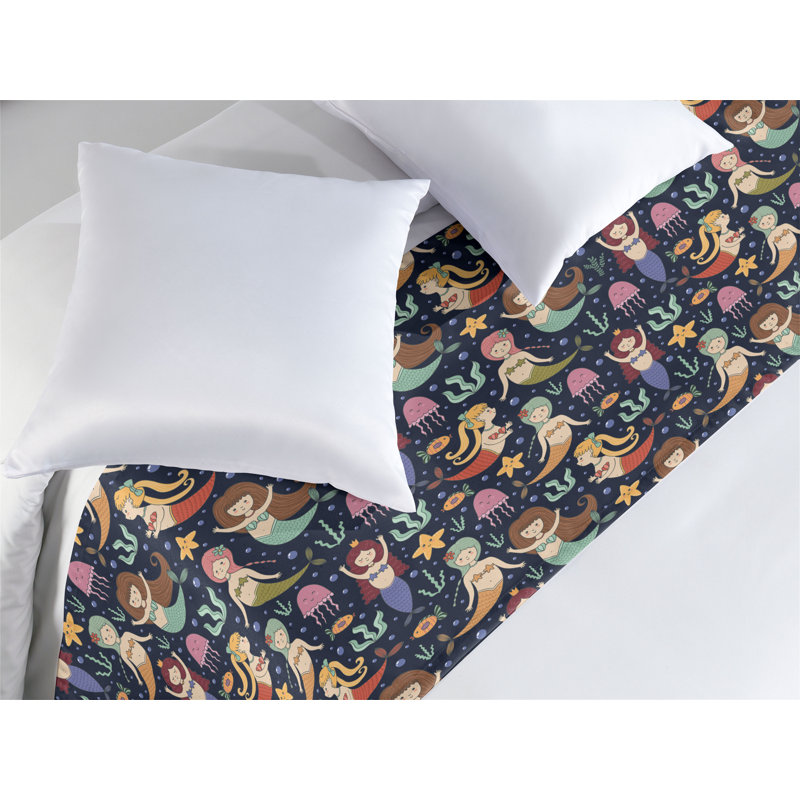 Multicolore Ambesonne Mermaid Bed Runner, Très grand