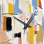 Pensées éphémères de Colorfields I - Horloge murale abstraite-1956534167