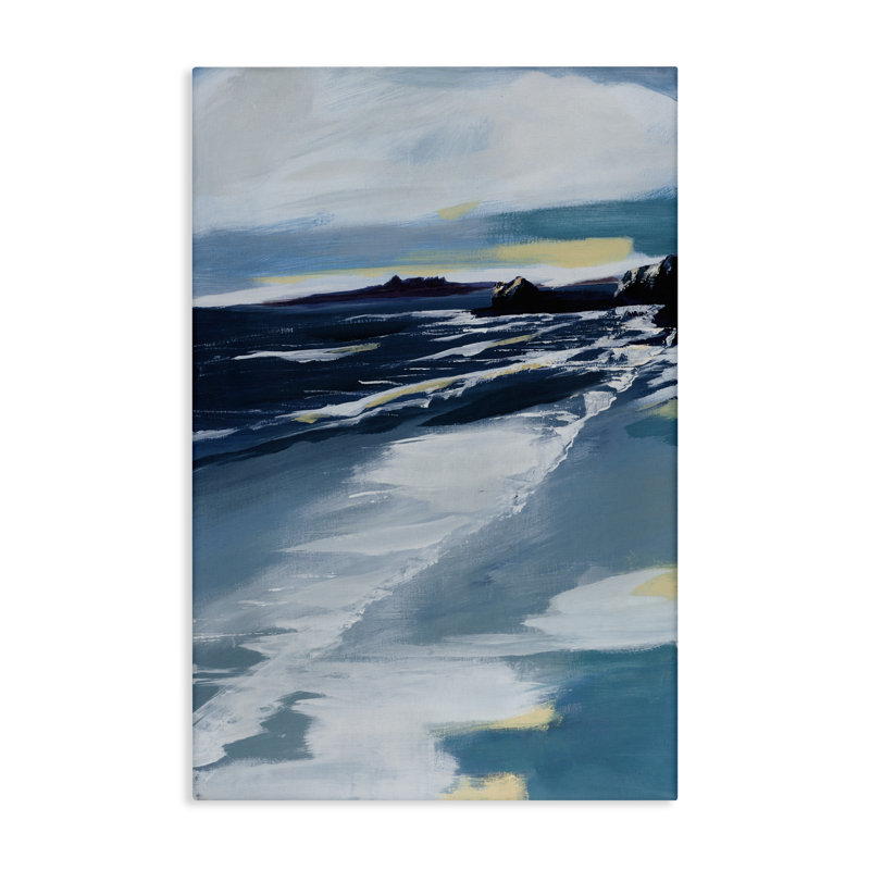 Toile Shoreline At Day Break, design par A. Fitzsimmons, H 24 po x l 16 po