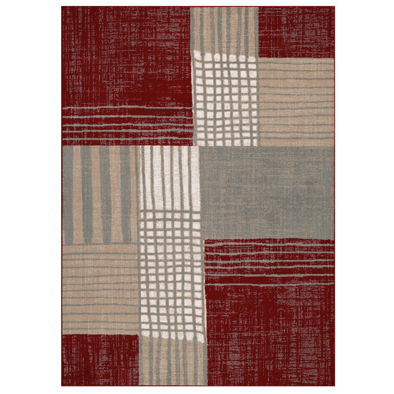 Plaid Indoor Rug, Rectangle 8' x 10'