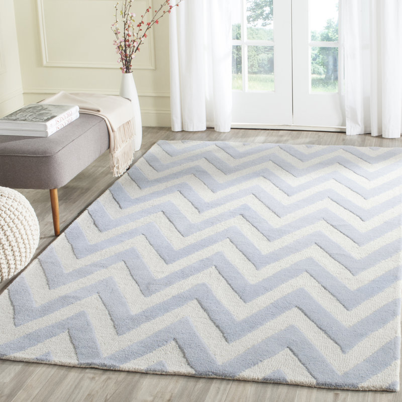 Tapis en laine touffeté à la main Sanyla, Rectangle 9 pi x 12 pi