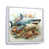 White Floater Framed