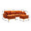 Canapé modulaire réversible en U avec repose-pieds-67353790