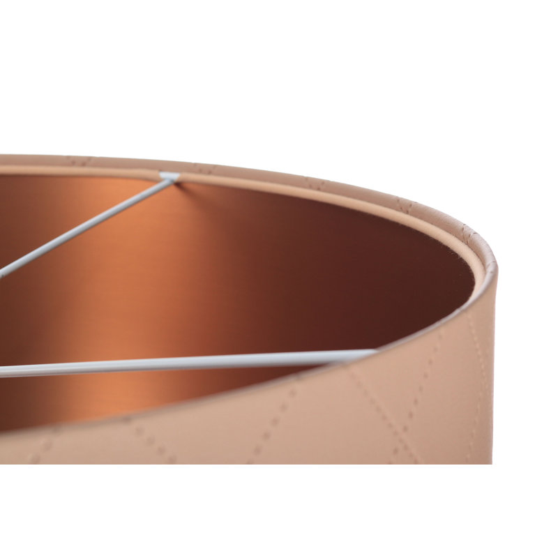 Amiens 1 - Light Copper Drum Pendant, 107cm H x 50cm W x 50cm D