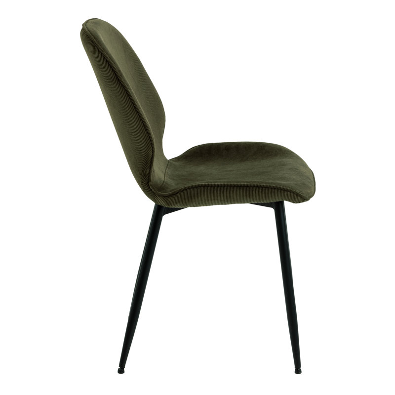 Mangesh 46.5cm H Upholstered Parsons Chair, Olive Green