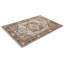Tapis traditionnel en laine noué à la main 4 pi 11 po x 8 po Oushak bleu sarcelle