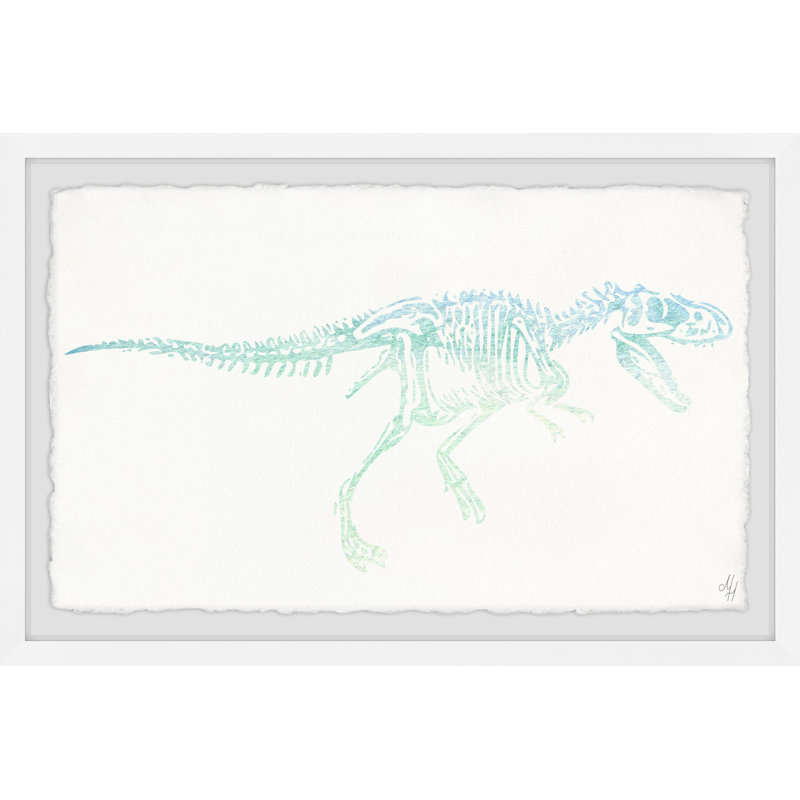 Ethan Ombré Skeleton - Single Picture Frame Painting, 20cm H x 30cm W