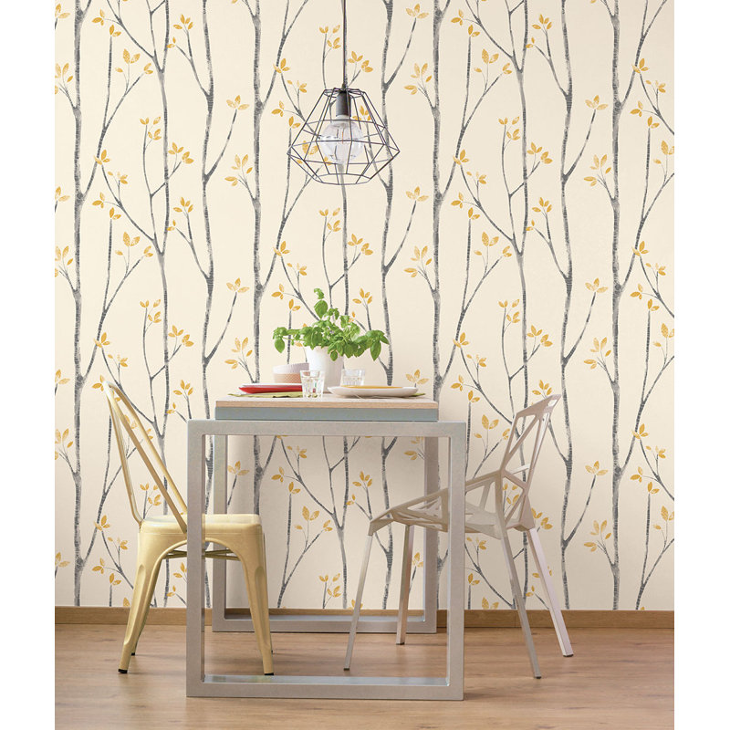 Signe Floral Double Roll, Mustard