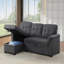 Chaise longue moderne en L avec rangement dissimulé et confort moelleux, parfaite pour les coins du salon