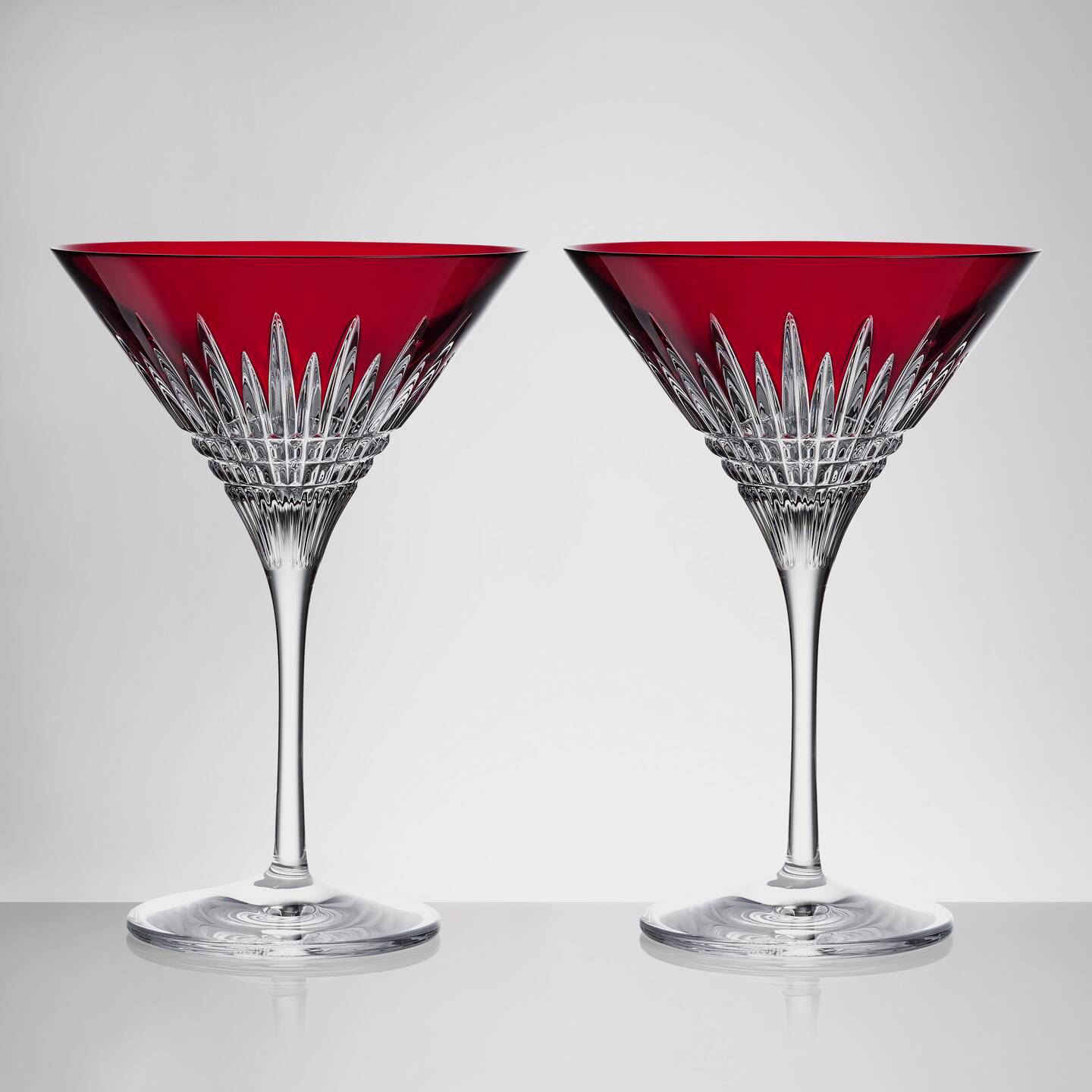 Fusion Crystal Martini Glasses, Set of 6