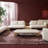 Overlap Raf Loveseat Ecru