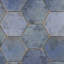 Kalay 9" Hexagon Polished Porcelain Tile-189182015