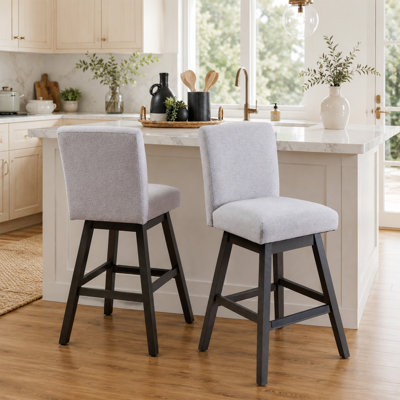 Cyrus Swivel Upholstered Stool