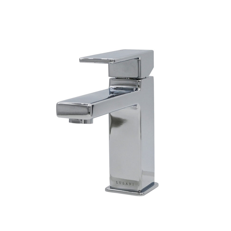 Lulani Capri Single Hole Bathroom Faucet with Drain Assembly, Chrome