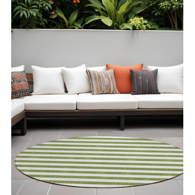 Tapis extérieur rond 8 po