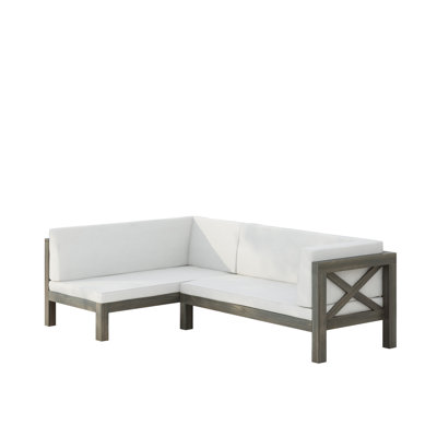 Ouareau Outdoor L-Shaped Patio Sectional