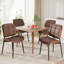 PU Leather Upholstered Dining Chairs With Stitched Detailing And Soft Padding - Perfect Side Chairs For Dining Rooms, Kitchens, And Living Rooms-1412744820