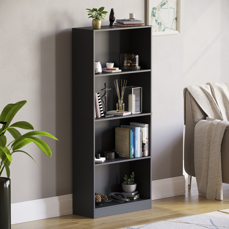 142cm H x 60cm W Standard Bookcase, 142 cm H x 60 cm W, Black