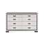 Commode blanche et noire Isaiah