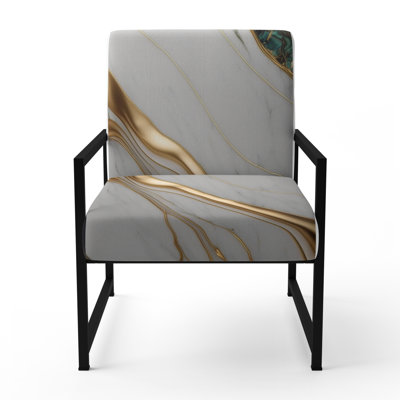 Crillon - Fauteuil d'appoint rembourré en marbre