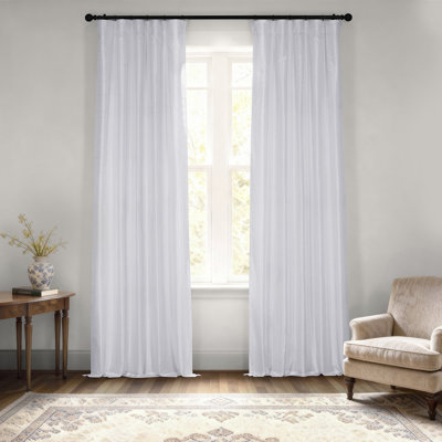 Rayne Room Darkening Faux Silk Curtain Panel