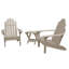 Chaise Adirondack en plastique avec table Anette-130369610