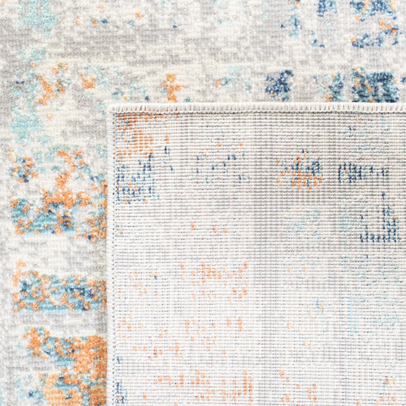 Aria Performance Abstract Rug, Square 6'7"