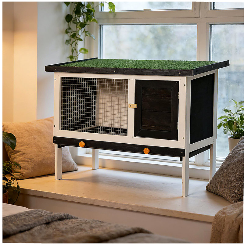Cage à lapin, niche pour animal de compagnie spacieuse, clapier en bois