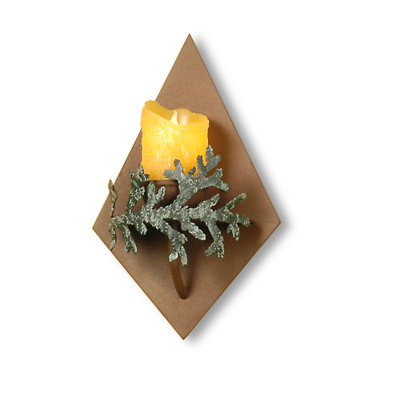 Applique articulée en cèdre à 1 lumière