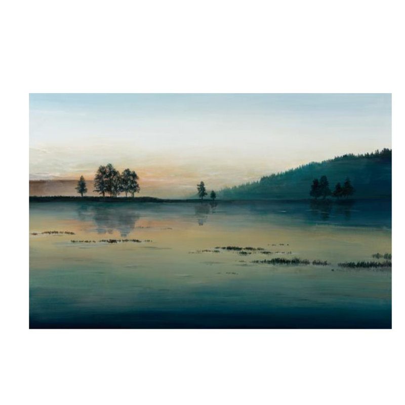 Morning Glow Painting by Sara Brown, 30" H x 46" W x 1.5" D, Knife Gel
