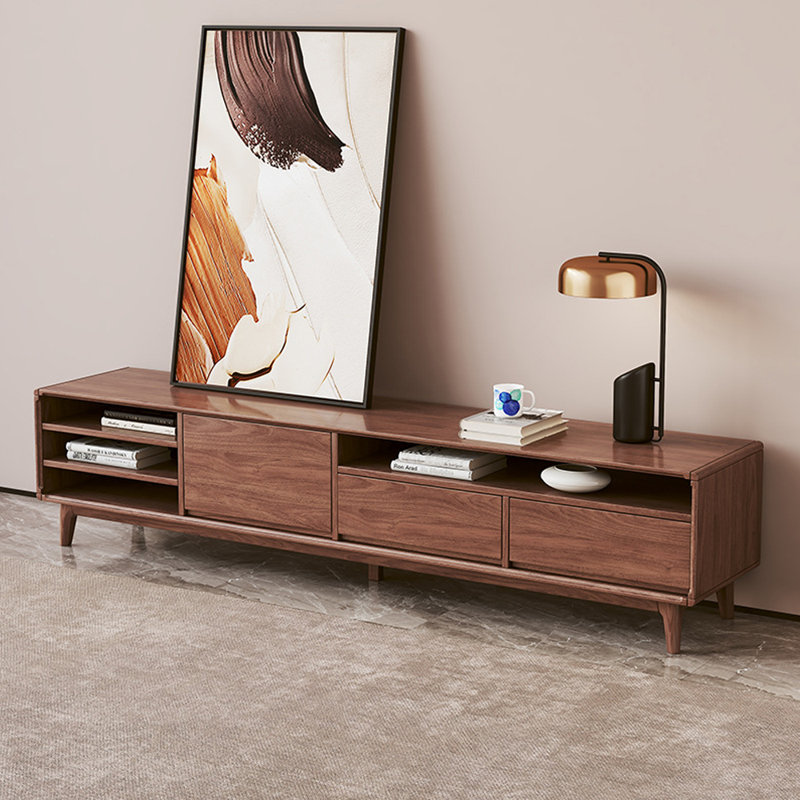 Meuble télé moderne et minimaliste, H 19,69 po x L 70,87 po x l 15,75 po