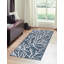 Tapis bleu contemporain Azilynn-598099893