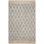 Alegria Natural Fiber Hand Loomed Jute/Cotton Geometric Rug in Light Blue/Brown