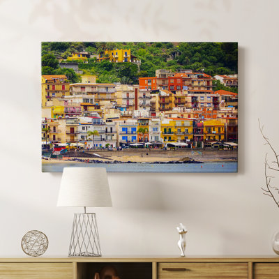 Italian Beach Village -Gallery Wrapped Cavas