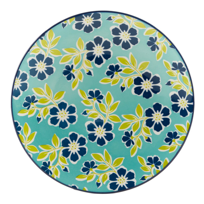 Bohemian Multicolor Porcelain 8.5" Salad Plates, Set of 6