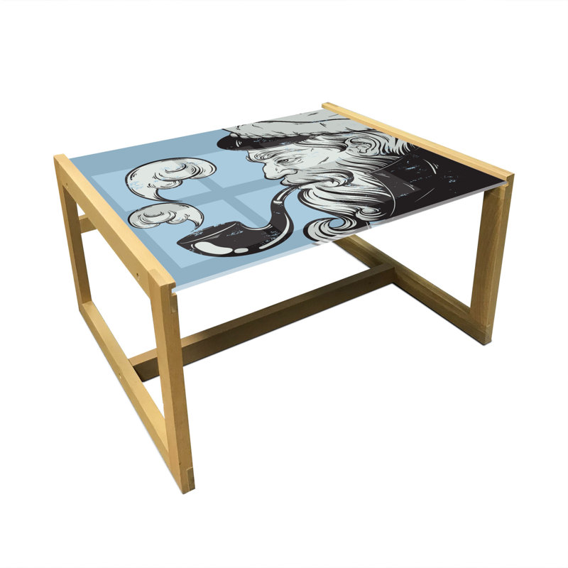 Jacqulyne Sled Coffee Table, 62cm H x 74cm W x 40cm D