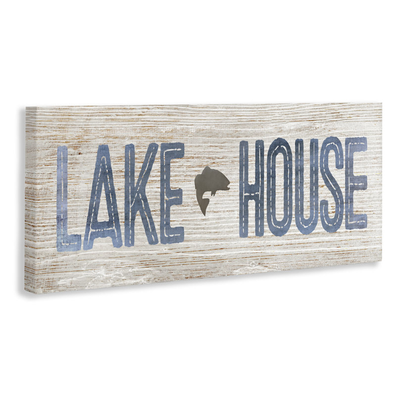 «Lake House with Fish Motif», art mural par Susan Arnot, H 10 po x l 24 po