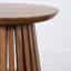 Solid Wood Abstract End Table