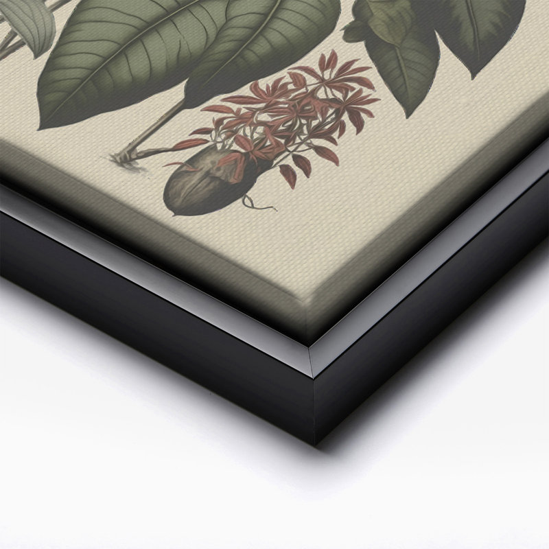 Fleur sauvage n ° 2, H 24 po x l 32 po, Canevas, Cadre noir
