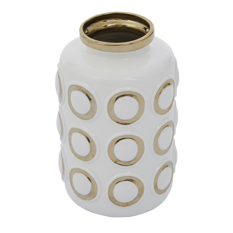 Doretha Cream 28Cm Ceramic Jar, 28" H x 19" W x 19" D